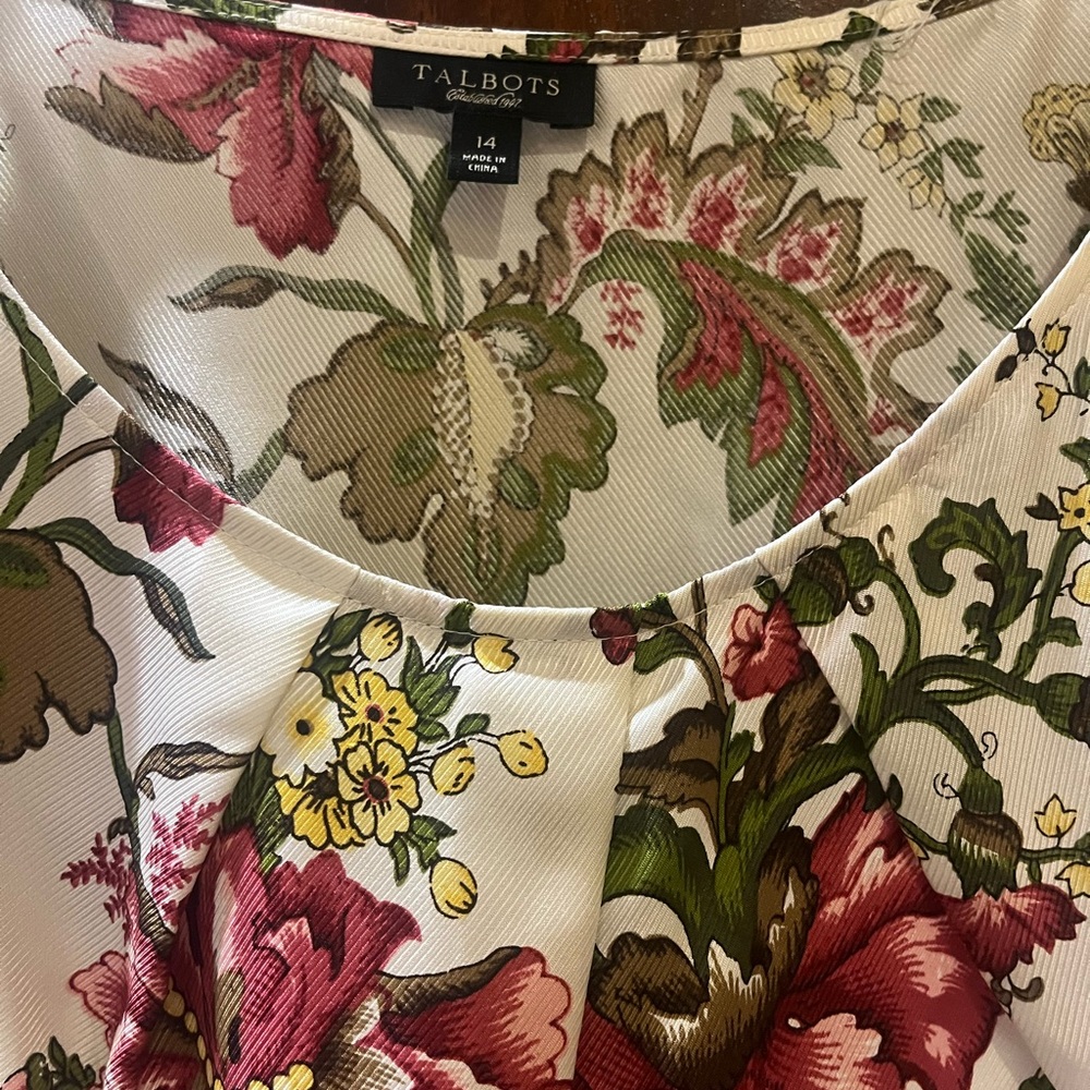 Talbots Gorgeous Silk Top.